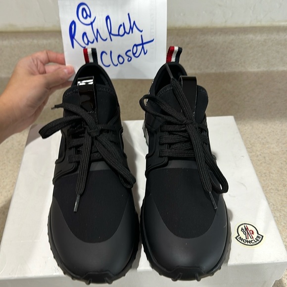 Moncler Women's Emilia Low Top Sneakers size 37 1/2 NWT - Picture 4 of 9